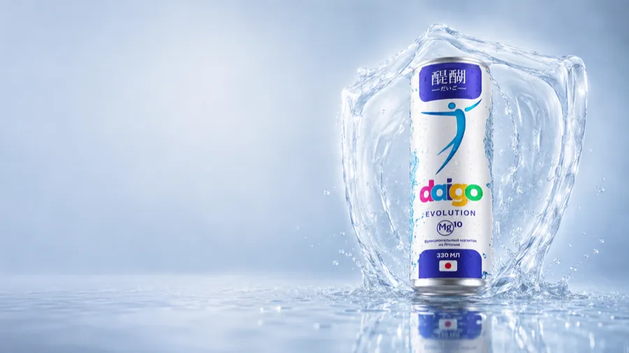 Банка Evolution в потоке воды